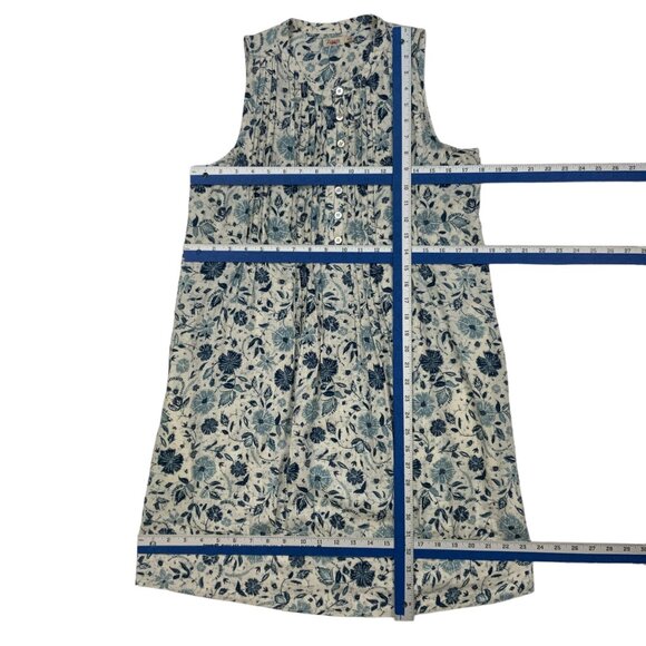 Faherty Blue Floral Mini Dress - Picture 6 of 12